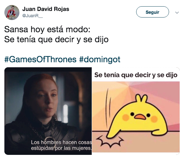 Memes segundo capítulo Game of Thrones