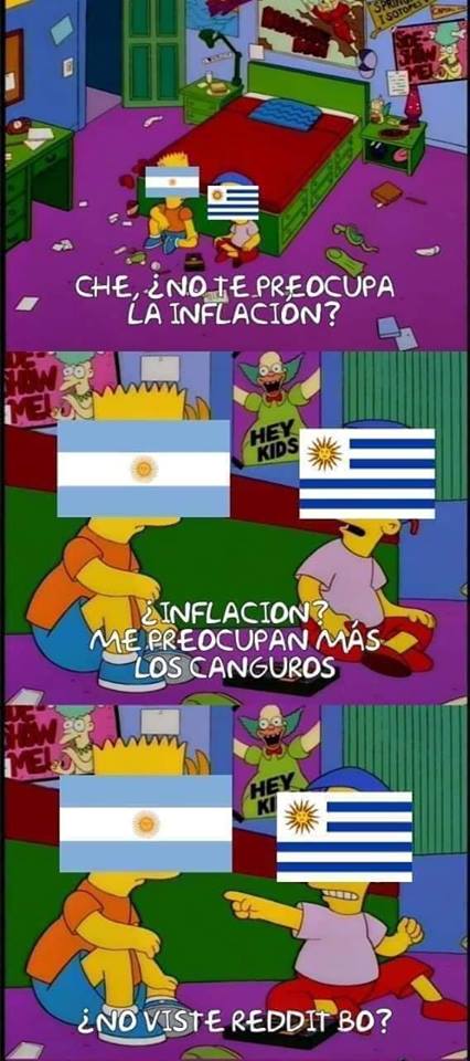 Memes de la guerra entre uruguayos y canguros