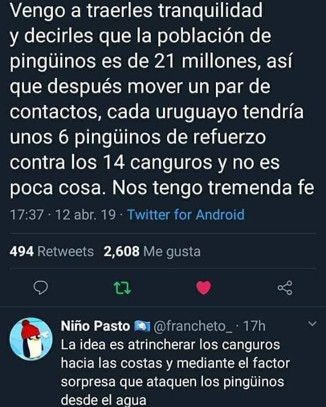 Memes de la guerra entre uruguayos y canguros