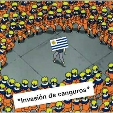 Memes de la guerra entre uruguayos y canguros