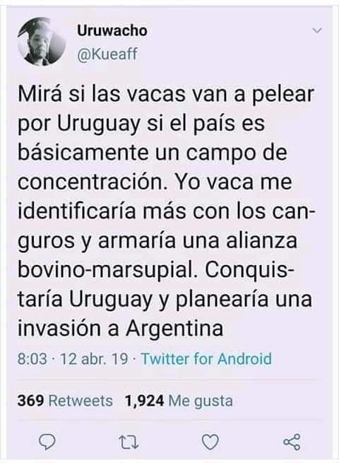Memes de la guerra entre uruguayos y canguros
