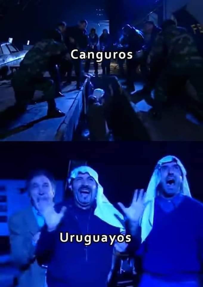 Memes de la guerra entre uruguayos y canguros