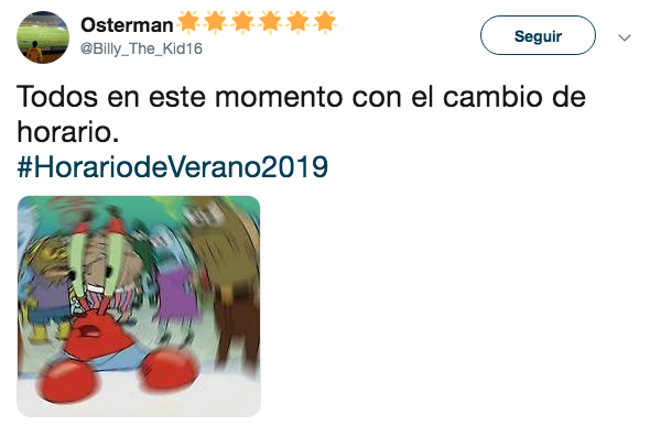 Memes del horario de verano 2019