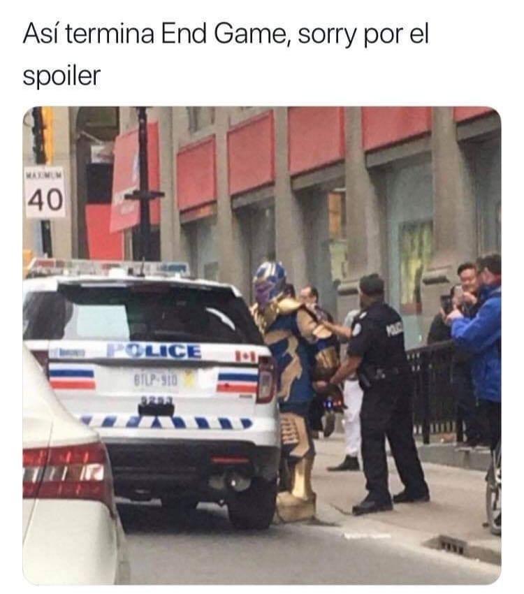 Memes con spoilers de Avengers Endgame