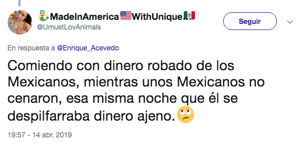Enrique Peña Nieto se gastó 13 mil dólares en cena con Tania Ruiz