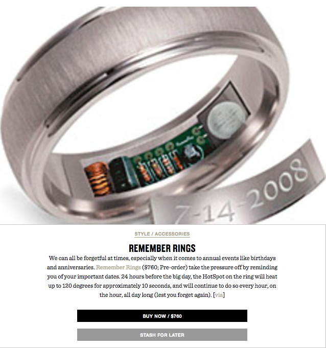 El anillo de bodas con gps para infieles es falso