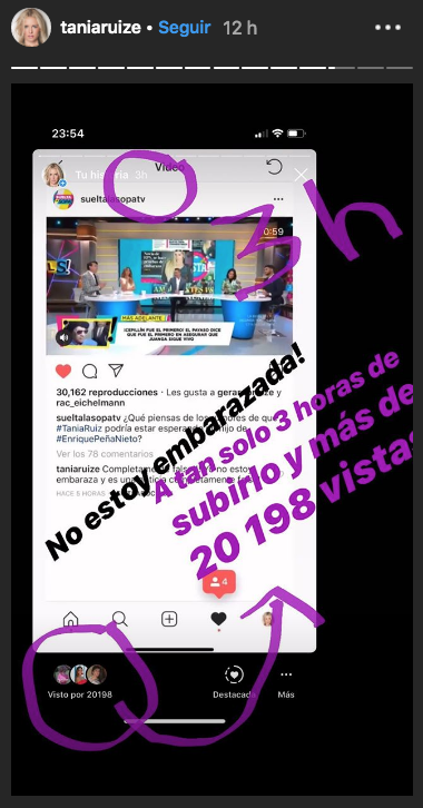 Tania Ruiz desmiente estar embarazada de Enrique Peña Nieto