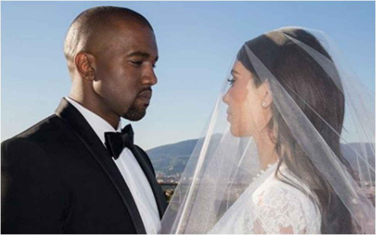 Kim Kardashian celebra su aniversario con fotos inéditas de su boda con Kanye West