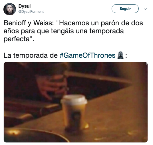 Encuentran vaso de café en el nuevo episodio de Game of Thrones
