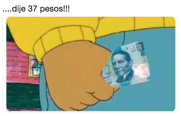 Memes de los 37 pesos