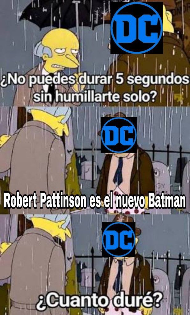 Memes de Robert Pattinson como el nuevo Batman