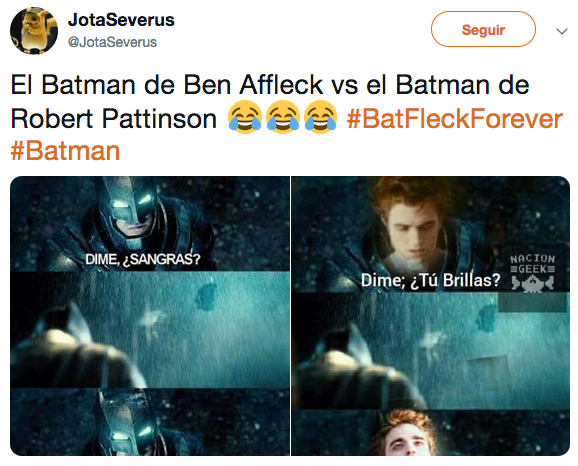 Memes de Robert Pattinson como el nuevo Batman