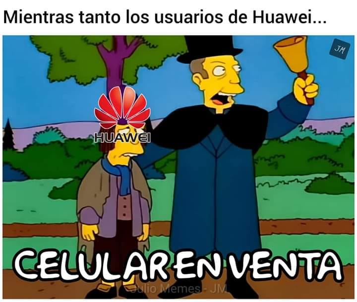 Memes de Huawei y Google