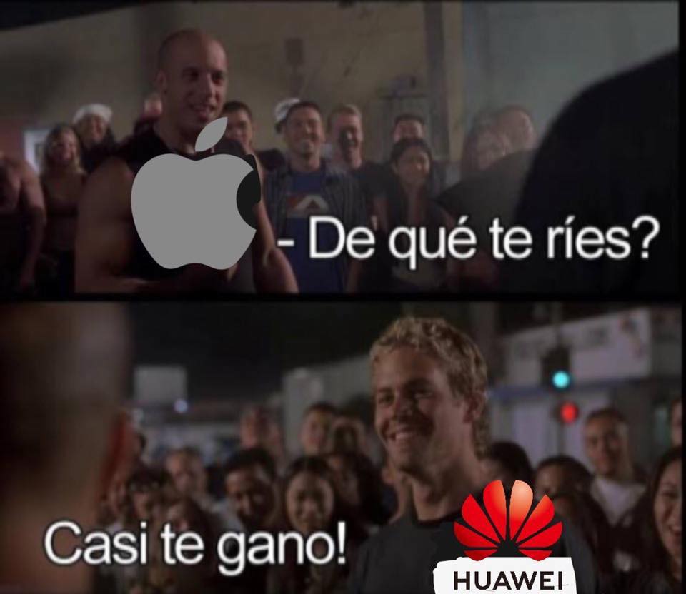 Memes de Huawei y Google