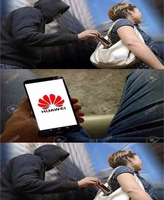 Memes de Huawei y Google