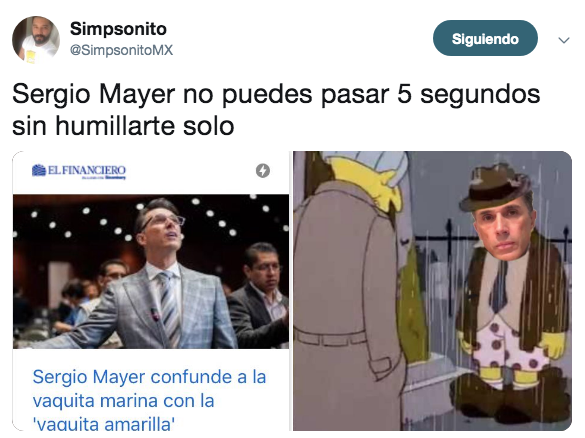 Memes de la vaquita amarilla de Sergio Mayer