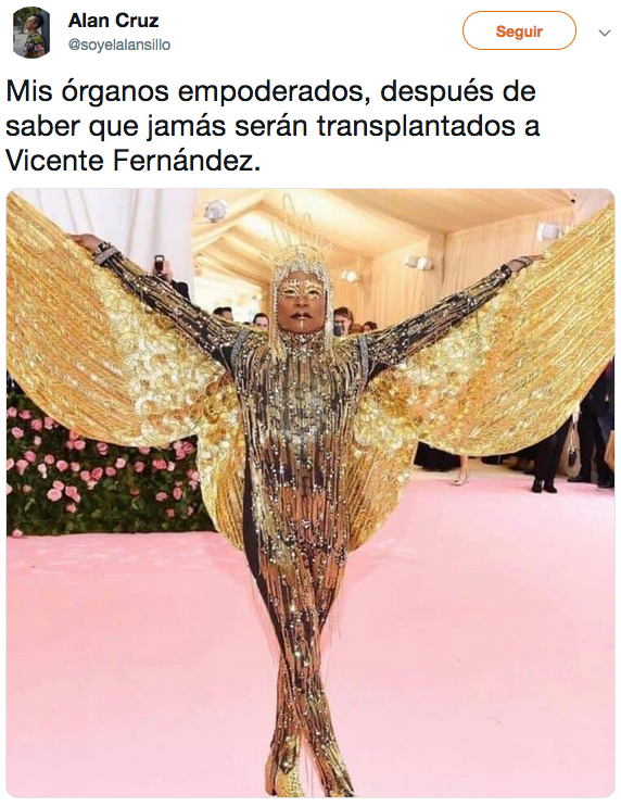 Memes de Vicente Fernández rechazando el hígado gay