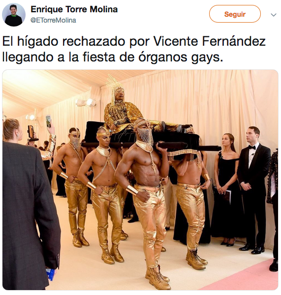 Memes de Vicente Fernández rechazando el hígado gay