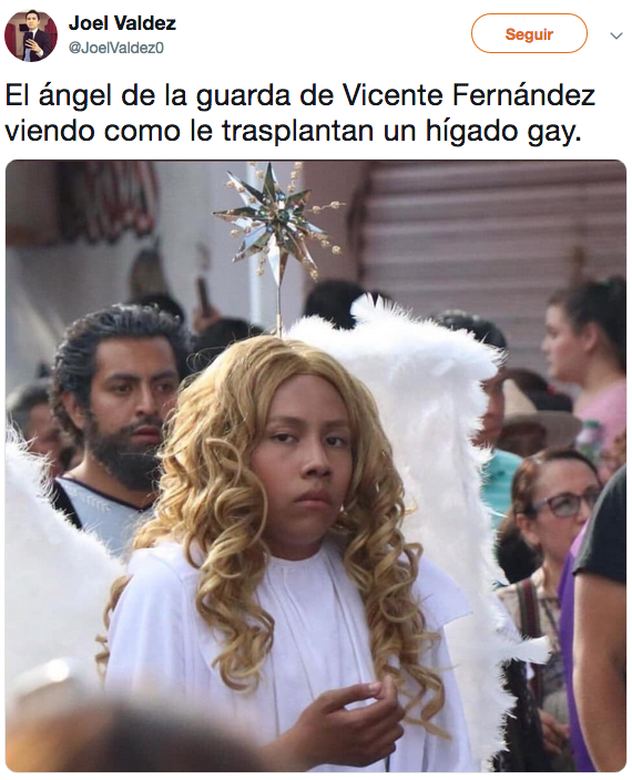 Memes de Vicente Fernández rechazando el hígado gay