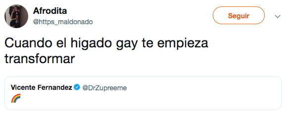 Memes de Vicente Fernández rechazando el hígado gay