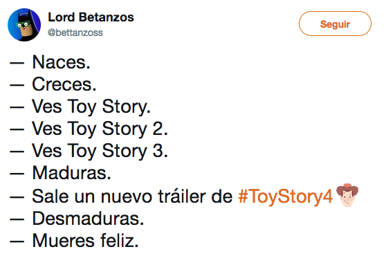 Memes del trailer final de Toy Story 4