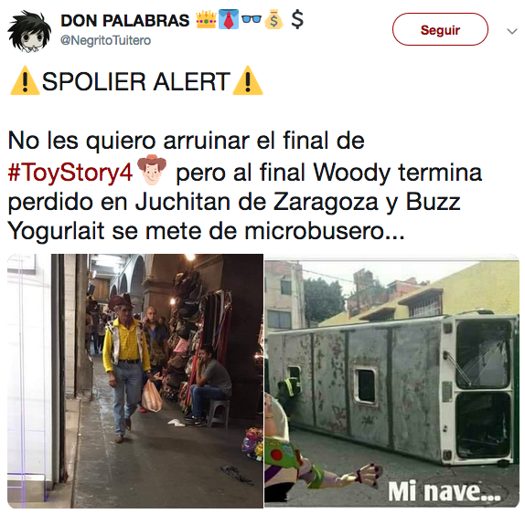 Memes del trailer final de Toy Story 4