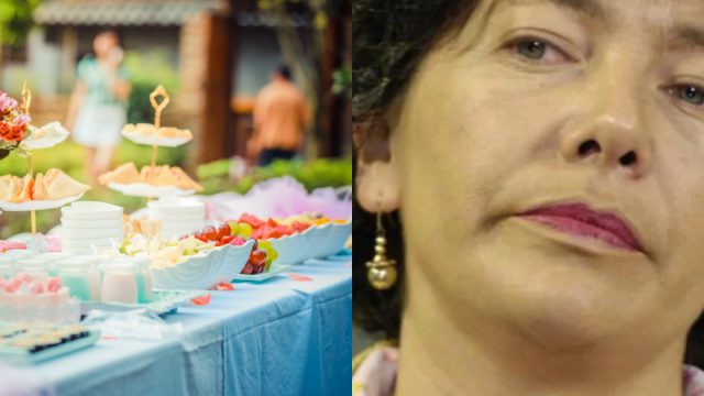 Mujer Lleva Tuppers A Boda Para Robar Comida, Comida De Boda, Bodas, Mujer, Tuppers, Boda