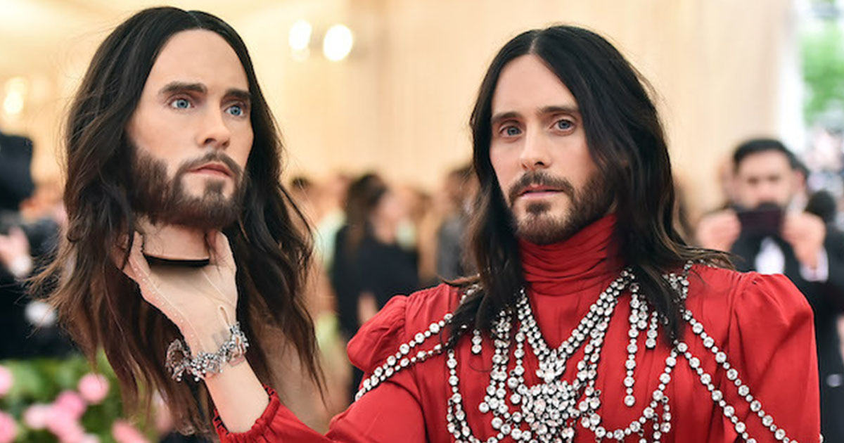 Por Qué Jared Leto Usó Una Réplica De Su Cabeza, Jared Leto, Met Gala 2019, Jared Leto Cabeza, Jared Leto Met Gala 2019, Cabeza De Jared Leto,