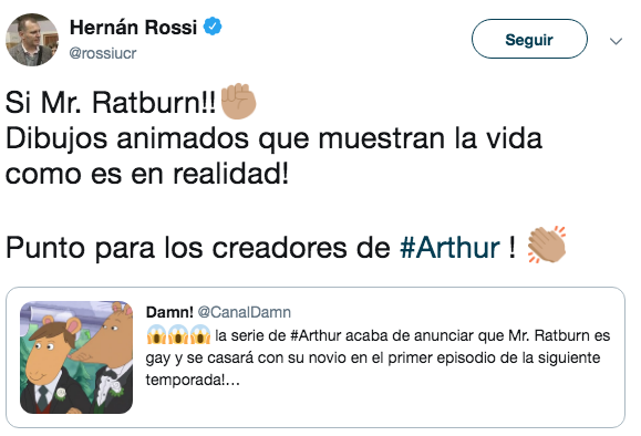 Boda gay aparece en el programa infantil Arthur