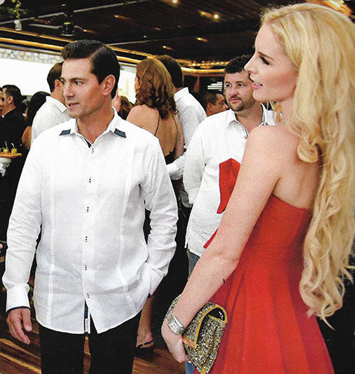 Captan a enrique Peña Nieto y Tania Ruiz paseando por Madrid