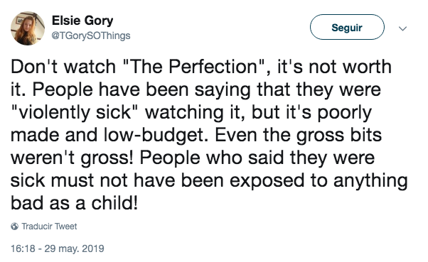 The Perfection, la película que enferma a la gente