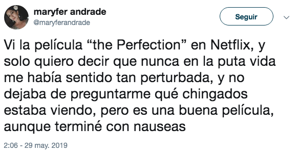 The Perfection, la película que enferma a la gente