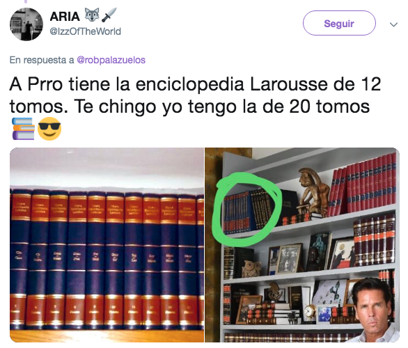 Trollean a Roberto Palazuelos por subir foto con su biblioteca