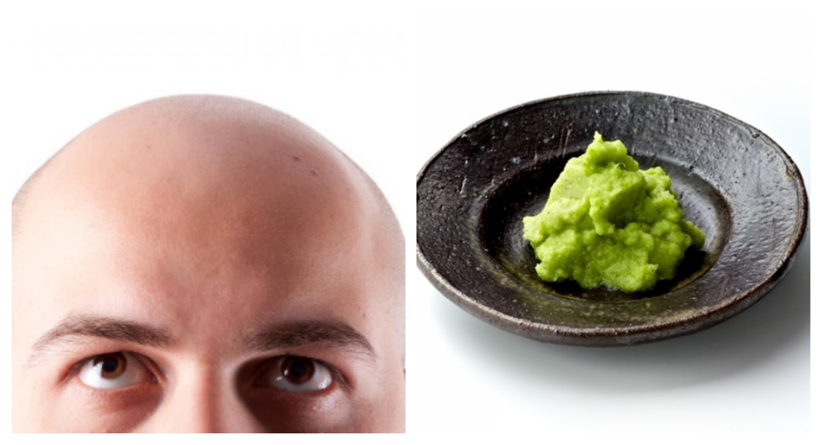 Si te estás quedando calvo frotar Wasabi en tu cabeza ayuda