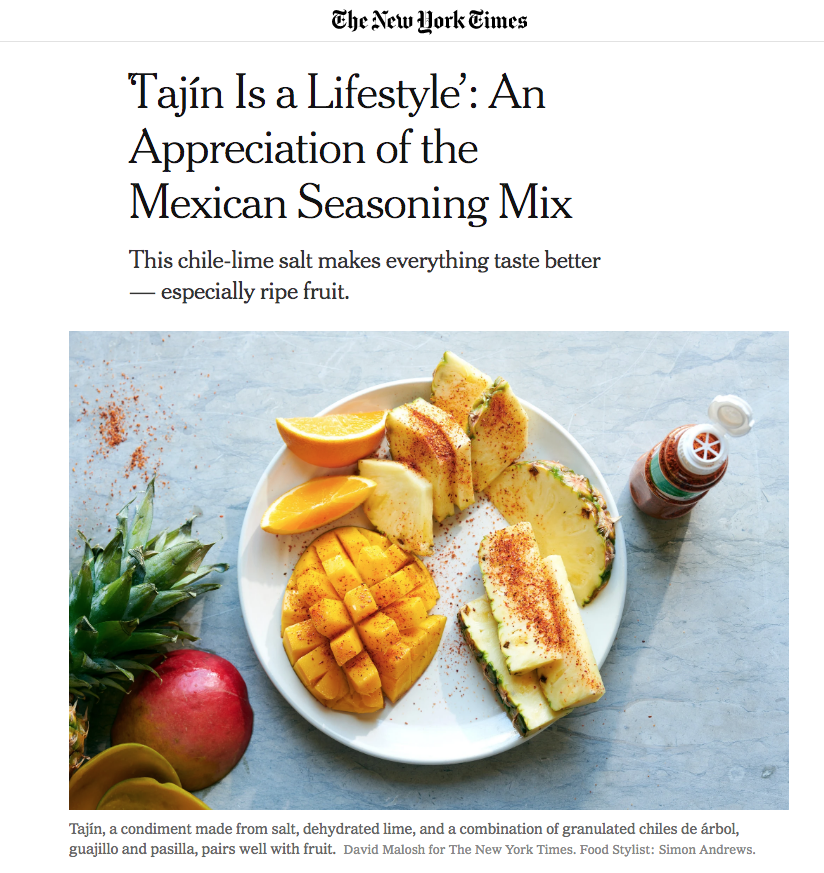 Gringos descubren el chile Tajín
