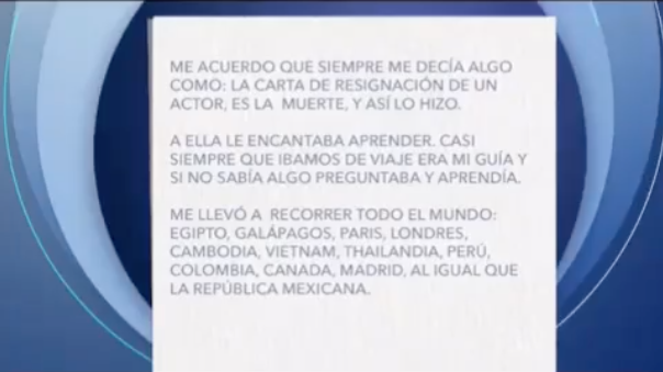 Difunden carta que la hija de Edith González le escribió como despedida