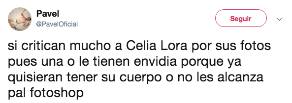Destrozan a Celia Lora por usar photoshop