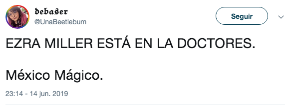 Ezra Miller está en México