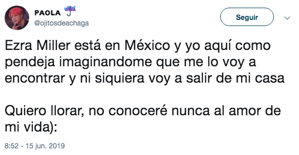 Ezra Miller está en México