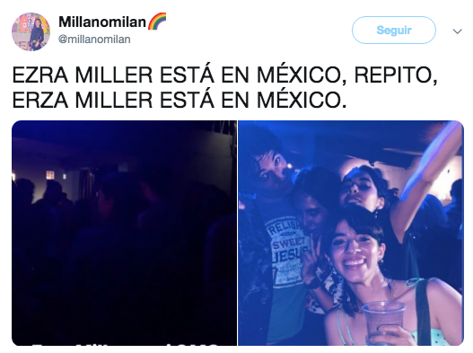 Ezra Miller está en México
