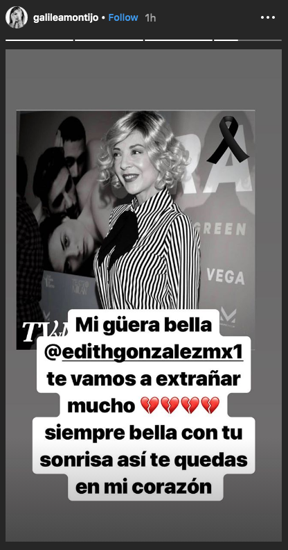 Famosos reaccionan a la muerte de Edith González