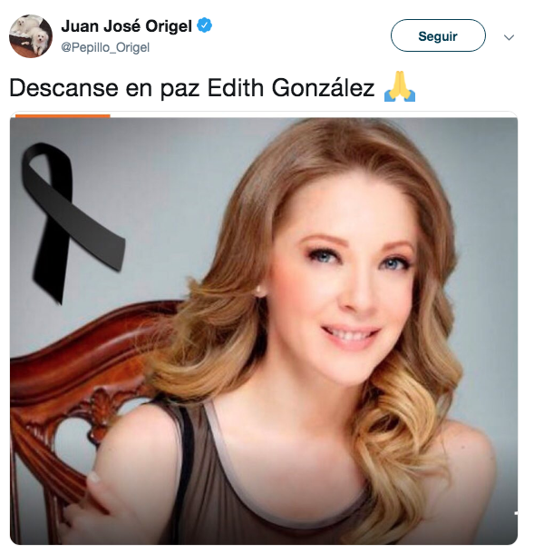 Famosos reaccionan a la muerte de Edith González