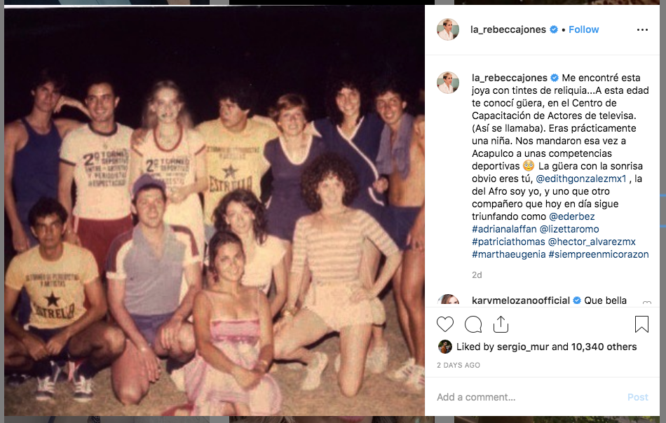 Rebecca Jones revela fotos inéditas de Edith González