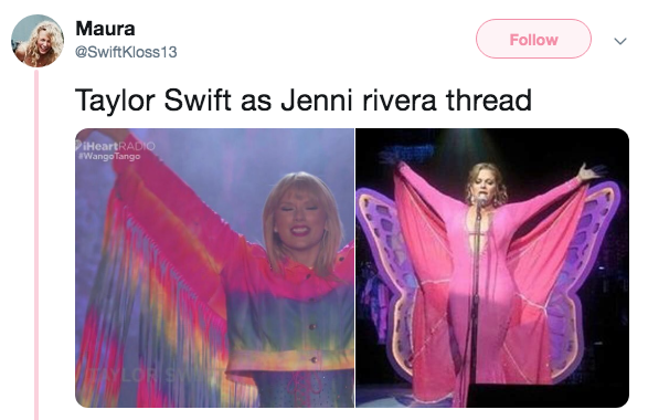 Taylor Swift y Jenni Rivera son la misma persona según Twitter