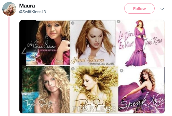 Taylor Swift y Jenni Rivera son la misma persona según Twitter