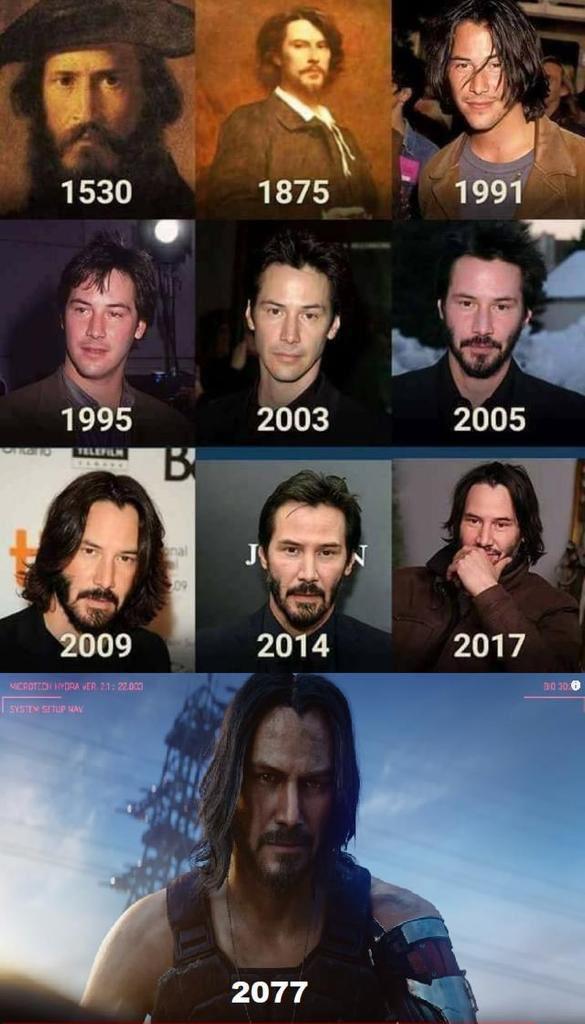 Memes de Keanu Reeves en Cyberpunk 2077
