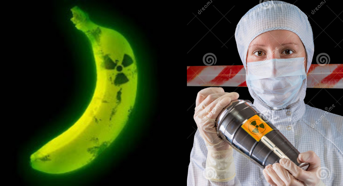Plátano y estas cosas que tienen en casa son RADIACTIVAS