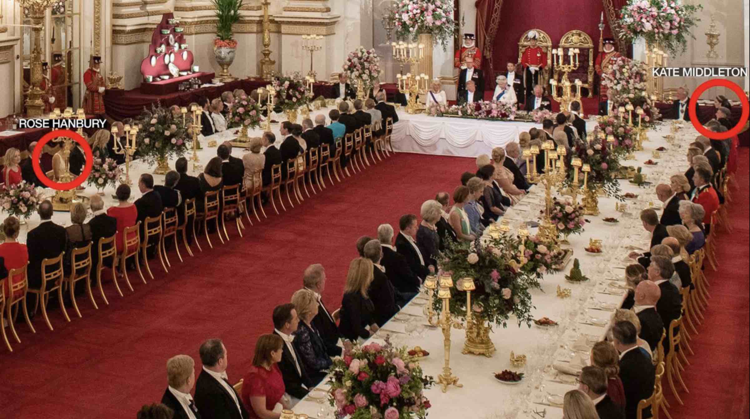 Kate Middleton se encontró con la amante del príncipe William en cena real