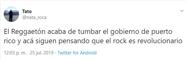 El rock murió, el reggaetón es la nueva Revolución