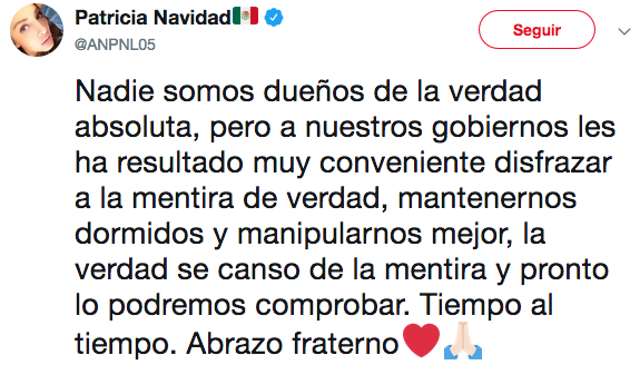 Paty Navidad acusa a HAARP y MK Ultra de problemas en México